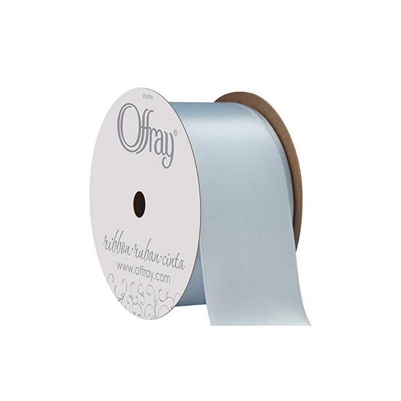 C.R. Gibson 064580 1.5" Wide Single Face Satin Ribbon, Light
