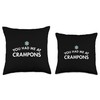 You Had Me At Crampons Throw Pillow