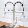 EHHXTXFWA Kitchen Faucet with Pull Down Sprayer, 3-Function Spring Pull