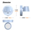 URSOLA Wall Light LED Wall Sconce with On/Off Switch USB