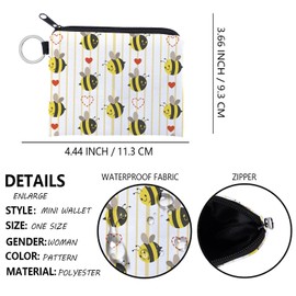 FAVORTALK Make Up Bag Coin Purse Cartoon Printing Animal Wallet Small Coin Pouch Bag with Zippe Change Bag for Unisex Kids Boys Girls Small Gift Bags, 3324