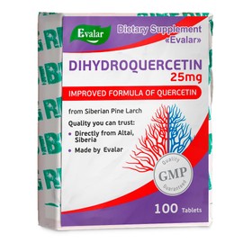 Evalar Dihydro Quercetin Siberian Pine Larch Bioflavonoid 100 Tabs