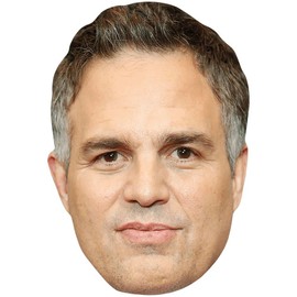 Mark Ruffalo (Short Hair) Celebrity Mask, Flat Card Face, Fancy Dress Mask