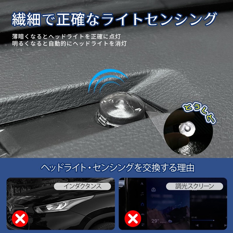 Auto Light Sensor Cover, 0.7 inch (18 mm), 2 Pieces,