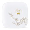 Blue Sky Gold Buds Elegant 6" Square Disposable Plastic Plates