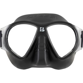Cressi dal 1946 - Force Mask - Maschera Lenti in Policarbonato e Facciale Morbido TPR per Snorkeling, Nuoto in Superficie Vacanze al Mare - Nero_Cinghiolo Elastico Nero - Taglia Unica