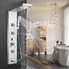 AlenArt Shower Panel Massage Jets Rainfall Waterfall Shower Head, Shower