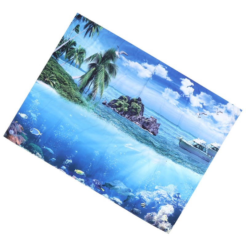 200x150cm Tapestry Scenery Summer Beach Sea View Background Tapestry Home