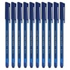 Doms 10 x 0.6mm Tip Trio-matic BLUE Triangular Ballpoint Pens