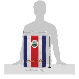 Breeze Decor G158158 Costa Rica Flags of The World Nationality Impressions Decorative Vertical Garden Flag 13" x 18.5" Printed in USA Multi-Color