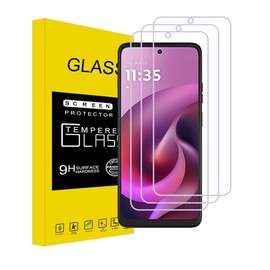 rlbmnyz[3-Pack Compatible with Moto G 5G 2026 screen protector Tempered Glass,9H Hardness, Anti-Scratch, Bubble Free, easy to install (Clear)