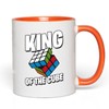 Luxe Gifting Rubik Player 2Tone Mug 11oz Orange -King Of
