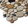 Parrotile Pebble Shower Floor Tile Bathroom Beige Wall Backsplash Mosaic