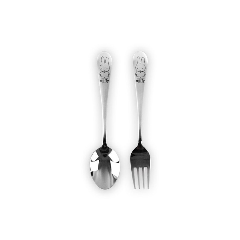 (KitchenU) Miffy Character Cutlery Set for Toddlers & Children, Stainless