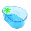 POPETPOP Turtle Lagoon-Small Turtle Habitat with Plastic Wwamp Trees-Turtle Live