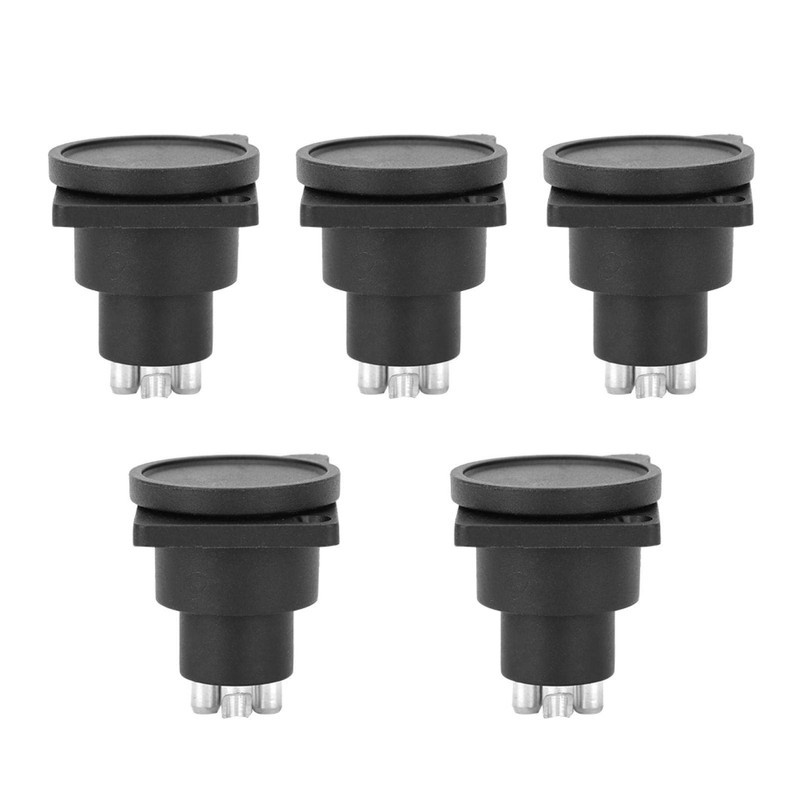 AMONIDA 5 Pieces High Quality ABS Shell XLR Male with