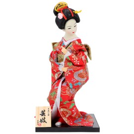 ledmomo Japanese Doll Dance Maiko Japanese Style Doll Souvenir Figurine Present for Foreigners Kimono Doll Geisha Doll Model Oriental Doll
