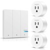 HAPYTHDA Remote Control Outlet Plug, 15A/1500W Wireless Light Switch for