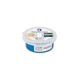 AFH Therapy Knead® Mini Finger Trainer Hand Trainer | Caution 15 g Container | 8 Strength Resistances (Very Firm = Blue) | Therapy Clay