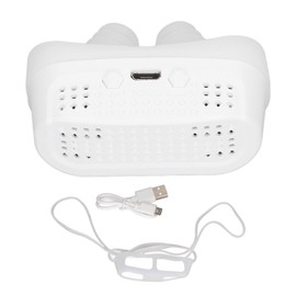 Electric Prevent Snoring Device Improve Sleep Quality Silicone Strap Snoring Problem Solution White