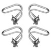 Surprecision 2 Pcs Cross-Connector Pipe Clip Galvanized Steel Cross Pipe