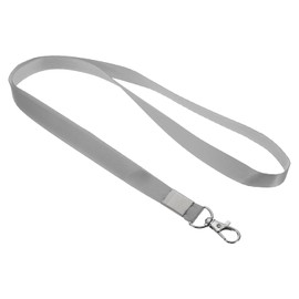 PATIKIL 17" Neck Lanyards, 50 Pack 0.6" Width Flat Strap Lanyard with Swivel Hook Clip for Name Tag Badges Holder ID Card Keys, Grey
