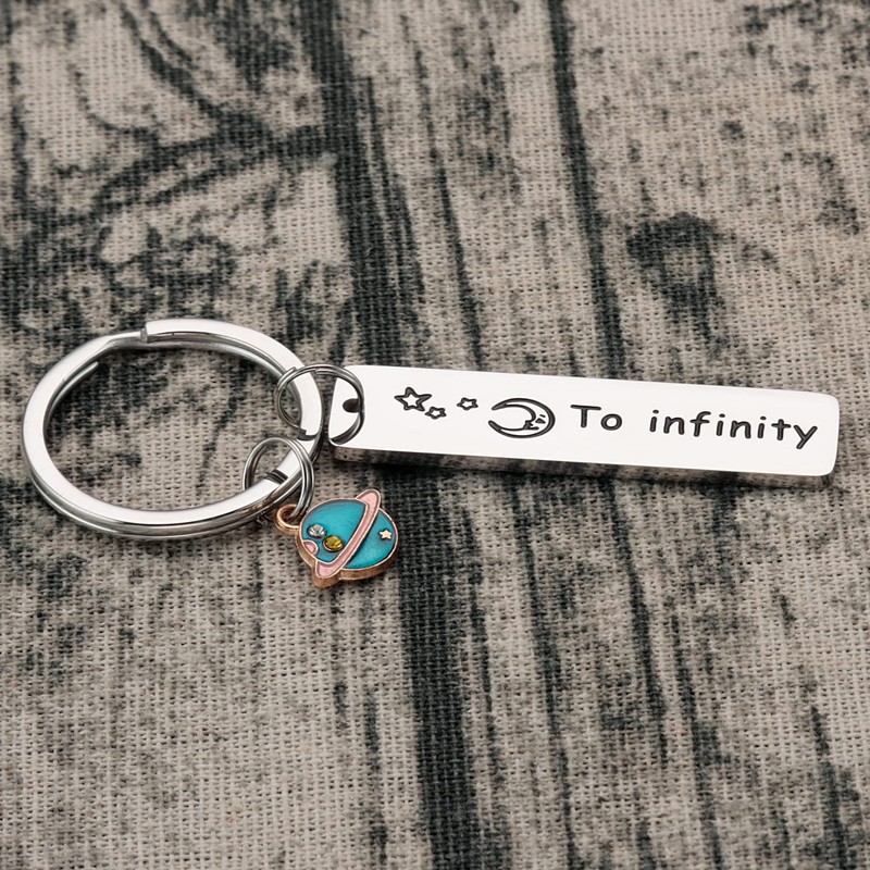 AHAETH Couples Keychain Gifts for Boyfriend and Girlfriend Rocket Planet
