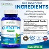 Natural Vitamin Quercetin Extra Strength 1000mg 200 Capsules Quercetin Dihydrate