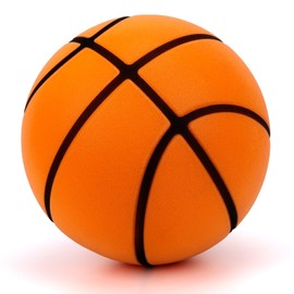 PAKSPAK Silent Basketball, Indoor Airless Basketball, Soft Foam Indoor Noiseless Basketballs, Soundless Ball for Quiet Dribbling and Training(Size 7)