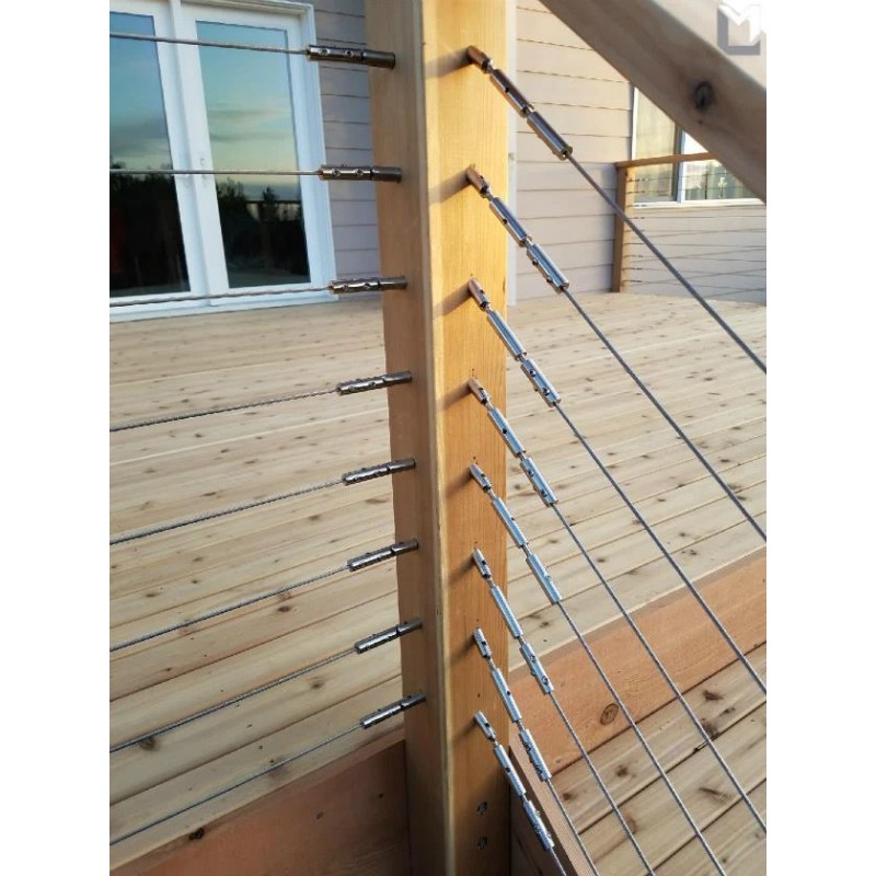 DEVLINE Rail Turnbuckle Tensioner Toggle Set with Lag Screw for