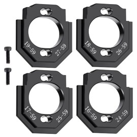 LSG RC Aluminium Motor Mount Set for 1/18 Arrma Granite Grom ARA2102T2 Typhon Grom ARA2106T1 1/14 Mini Mojave Grom 2S ARA2104T1 Upgrades Part Motor Heatsink Mount