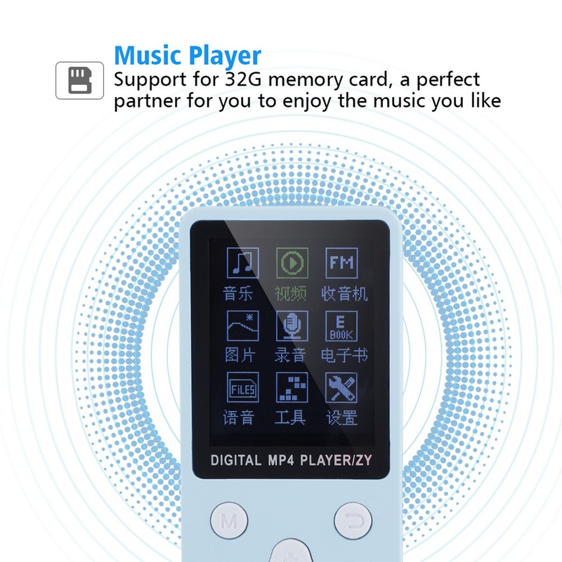 Mini Portable USB Digital MP3 / MP4 Music Player Support