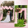 HNPSTBNO Wedding Arch Draping Fabric, 1 Panels 28" x20ft Pink