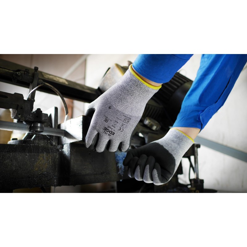 Ansell Edge 48-702 High Cut Protection Work Gloves for Industrial,