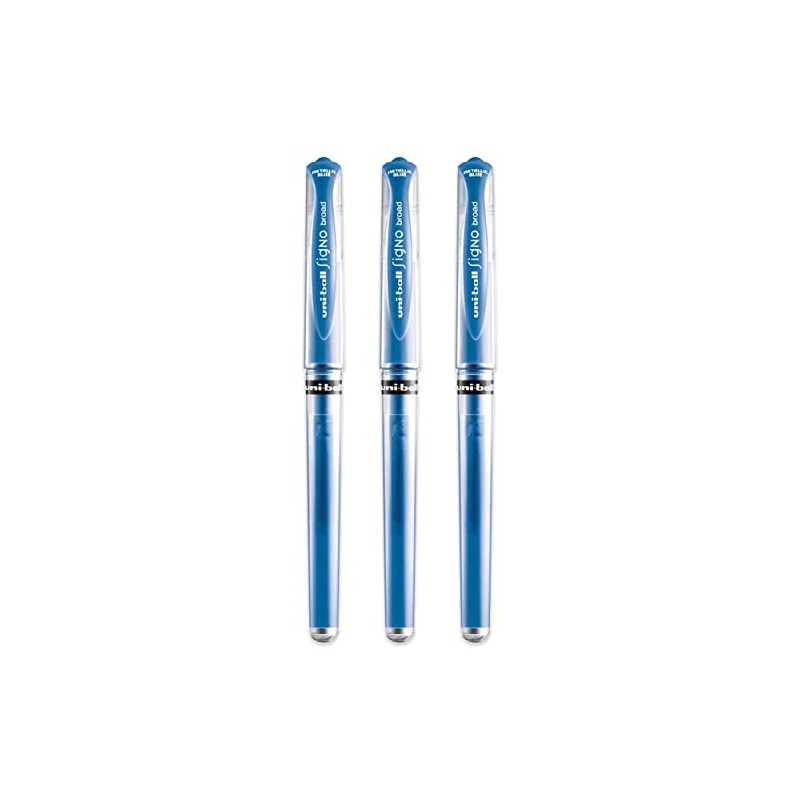 uni-ball Signo Pen Broad Metallic Gel Ink Rollerball - Metal