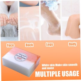 2pcs ácido kójico y jabón glutatión piel blanqueamiento espuma rica 140g jabón kójico jabón de ácido kójico de uso múltiple orgánico natural para el cuerpo de las piernas de la cara