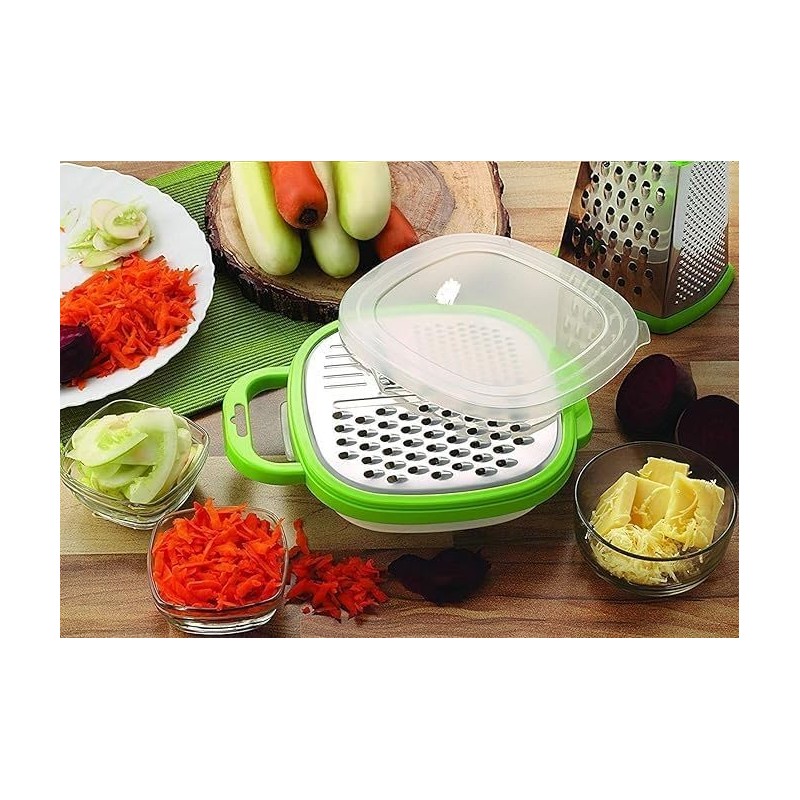 Grater Easy to Use Graters for Kitchen with Container &
