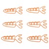 100Pcs Carrot Paper Clips Carrot Shape Strong Metal Anti Slip