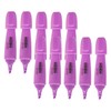DOLLAR HL625 Neon Fluorescent Highlighter Pens, VIOLET, Pack of 10,