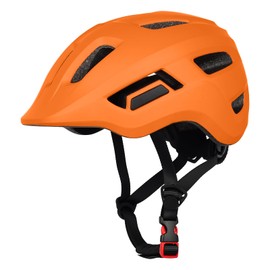 HUGGAH Lightweight Bike Helmet for Age 1-3-8 Toddlers, Kids, Boys and Girls, 14 Vents Helmet Adjustable for Multi-Sport & Cycling, Skate, Scooter and Roller Skate (Tangerine XS)