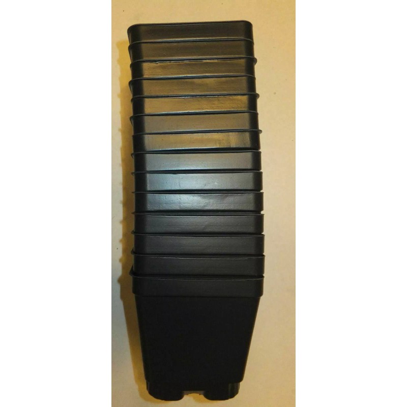 Landmark 3.5 inch SQUARE BLACK NURSERY POTS - SET OF