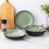 LERATIO Large Pasta Bowls,38oz Ceramic Pasta Bowls,9.0" Reactive Glaze Pasta
