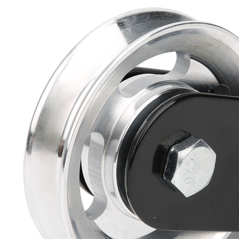 Fitness Equipment Bracket Stainless Steel Pulley Mute Hanging Wheel DIY