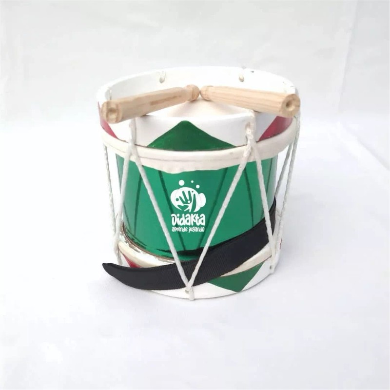 CASTILLO DIDÁCTICO Tambor De Madera, Banda De Guerra Chico De