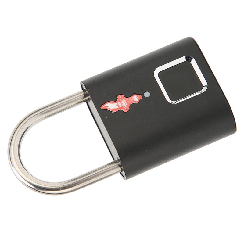 Fingerprint Padlock Biological Recognition Aluminium Alloy USB Rechargeable Support 10