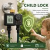 GIEX Rechargeable Sprinkler Timer 2 Zone, Programmable Water Hose Timer