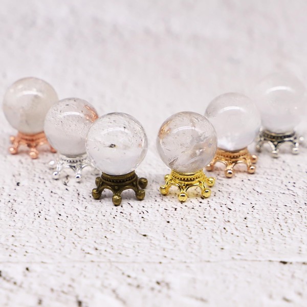 Fairy Garden 'Crystal' Ball, Miniature 'Crystal' Ball Glass, Dollhouse Miniature