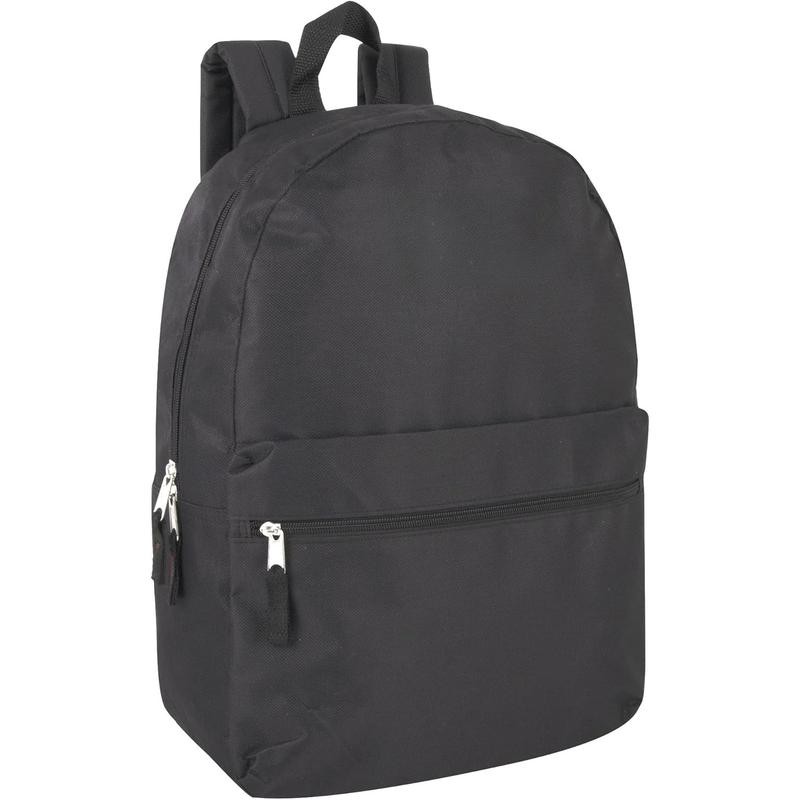 Classic 17 Inch Backpack with Adjustable Padded Shoulder Straps -