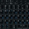MAC ENGLISH - DVORAK BLACK BACKGROUND KEYBOARD STICKERS
