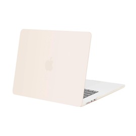 MOSISO Compatible with MacBook Air 15 inch Case 2024 2023 Release M3 A3114 M2 A2941 Chip with Liquid Retina Display & Touch ID, Protective Plastic Hard Shell Case Cover, Beige